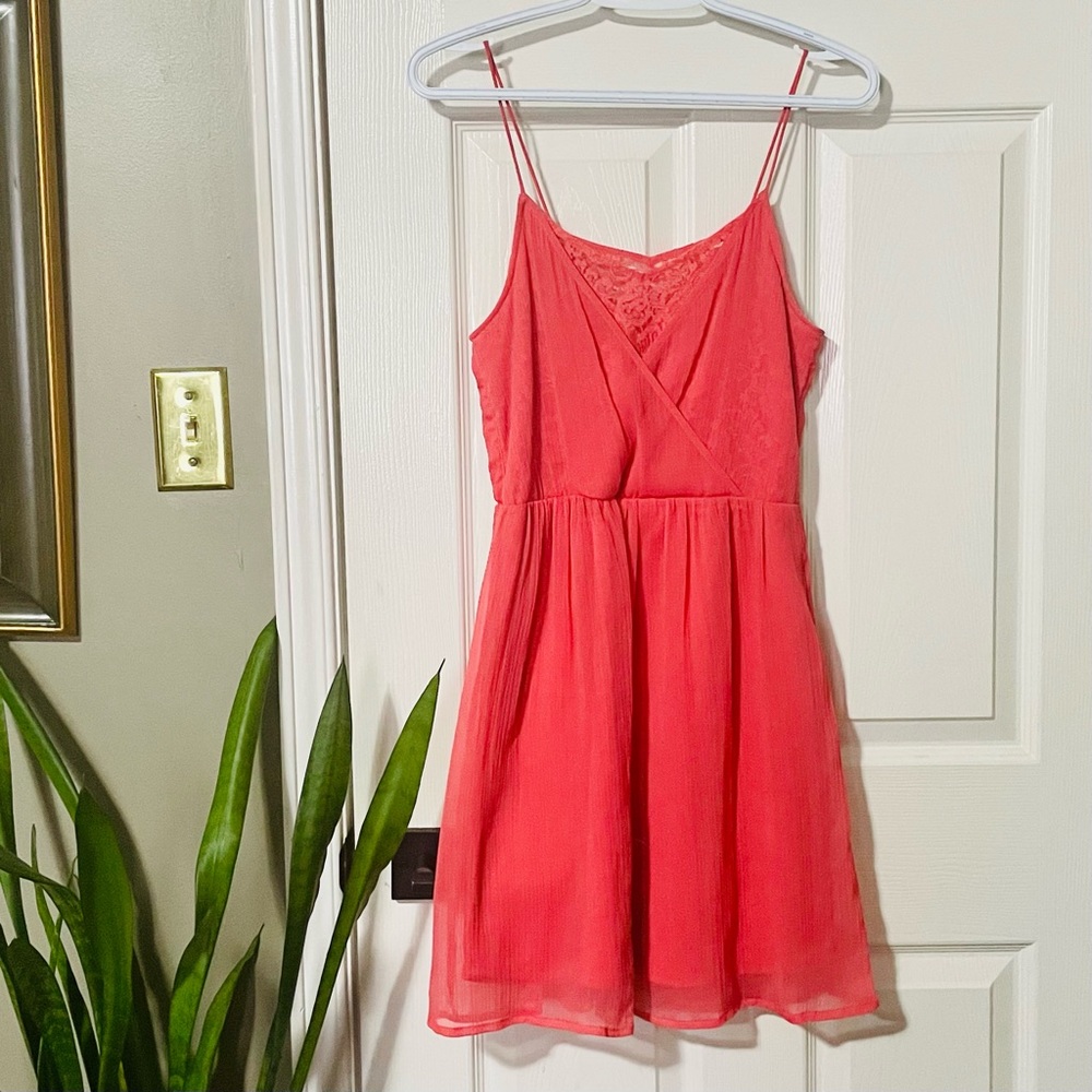 Vero Moda Orange Spaghetti Strap Dress